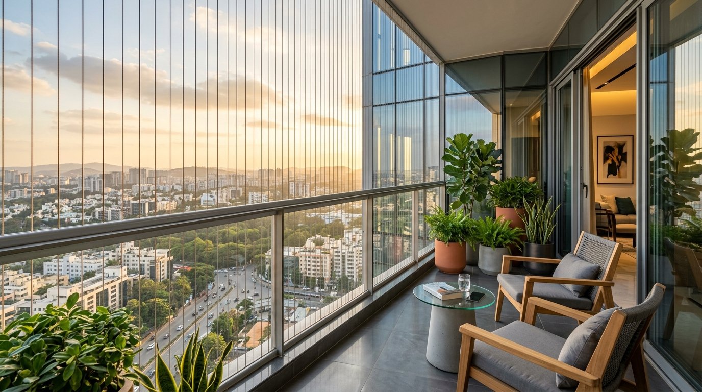 Invisible Grills for Windows & Balconies
